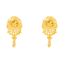22K Yellow Gold Filigree Stud Earrings (5.8 grams)