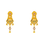 22K Yellow Gold Meenakari Earrings (10.6 grams)