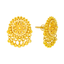 22K Yellow Gold Filigree Stud Earrings (4.2 grams)