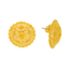 22K Yellow Gold Filigree Stud Earrings (11.3 grams)