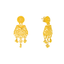 22K Yellow Gold Filigree Stud Earrings (11 grams)