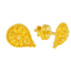 22K Yellow Gold Filigree Earrings (2.6 grams)