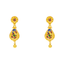 22K Gold Meenakari Peacock Earrings (7.5 grams)
