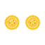 22K Yellow Gold Filigree Stud Earrings (5.4 grams)