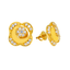 22K Yellow Gold & CZ Stud Earrings (3.4 grams)