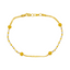 22K Multi-Tone Gold Beaded Bracelet (3.8 grams)