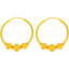 22K Yellow Gold Chandbali Earrings (3.6 grams)