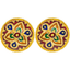22K Yellow Gold Meenakari Stud Earrings (6.5 grams)
