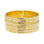 22K Multi-Tone Gold Bangle Set of 12 (138.9 grams)