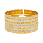 22K Multi-Tone Gold Bangle Set of 6 (84.1 grams)