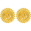 22K Yellow Gold Filigree Earrings (5.7 grams)