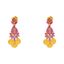 22K Yellow Gold & Ruby Earrings (9.6 grams)