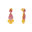22K Yellow Gold & Ruby Earrings (9.6 grams)