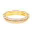 22K Multi-Tone Gold Bangle Pair of 2, Size 2.4 (32.5g)