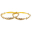 22K Multi-Tone Gold Bangle Pair, Size 2.8 (40.1 g)