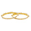 22K Tri-Tone Gold Bangle Pair, Size 2.4 (35.2 g)