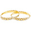 22K Multi-Tone Gold Bangle Pair, Size 2.6 (35.1 g)