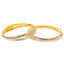 22K Multi-Tone Gold Bangle Pair, Size 2.6 (38.7 g)