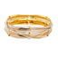 22K Tri-Tone Gold Bangle Pair, Size 2.6 (45.2 g)