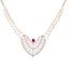 18K Rose Gold, Ruby & 2.3 CT Diamond Necklace (22.63 grams)
