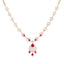 18K Rose Gold, Ruby & 0.62 CT Diamond Necklace (13.33 grams)