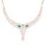 18K White Gold, Emerald & 3.13 CT Diamond Necklace (20.9 grams)