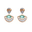 18K Rose Gold, Emerald & 1.18 CT Diamond Necklace Set (16.38 grams)