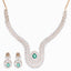 18K Rose Gold, Emerald & 3.9 CT Diamond Necklace Set (35.16 grams)