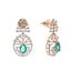 18K Rose Gold, Emerald & 3.9 CT Diamond Necklace Set (35.16 grams)
