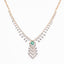 18K Rose Gold, Emerald & 2.56 CT Diamond Necklace Set (19.9 grams)