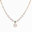 18K Rose Gold, Emerald & 1.47 CT Diamond Necklace Set (15 grams)