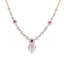 18K Rose Gold, Ruby & 1.06 CT Diamond Necklace Set (13.16 grams)
