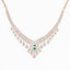18K Rose Gold, Emerald & 2.56 CT Diamond Necklace Set (21.05 grams)