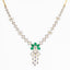 18K Rose Gold, Emerald & 3.05 CT Diamond Necklace Set (23.29 grams)