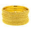 22K Gold Filigree Bangle Set of 6 (70.7 grams)