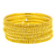 22K Gold Filigree Bangle Set of 8 (102.2 grams)