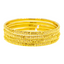22K Gold Filigree Bangle Set of 4 (18.4 grams)