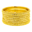 22K Gold Filigree Bangle Set of 6 (73.5 grams)