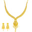 22K Gold Filigree Necklace & Jhumka Set (36.1 grams)
