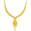 22K Gold Filigree Necklace & Jhumka Set (36.1 grams)