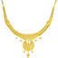 22K Gold Filigree Necklace & Earring Set (29.8 grams)