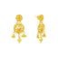 22K Gold Filigree Necklace & Earring Set (23.9 grams)