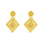 22K Gold Filigree Necklace & Earring Set (24.9 grams)