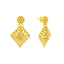 22K Gold Filigree Necklace & Earring Set (24.9 grams)