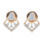 18K Rose Gold & 0.25 CT Diamond Earrings (1.86 grams)