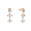 18K Rose Gold & 0.46 CT Diamond Earrings (3.22 grams)