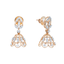 18K Rose Gold & 0.35 CT Diamond Jhumkas (3.74 grams)