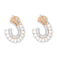 18K Rose Gold & 1.19 CT Diamond Hoops (7.05 grams)