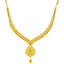 22K Gold Filigree Necklace & Chandbali Set (22.2 grams)