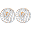 18K Rose Gold & 0.81 CT Diamond Earrings (4.33 grams)